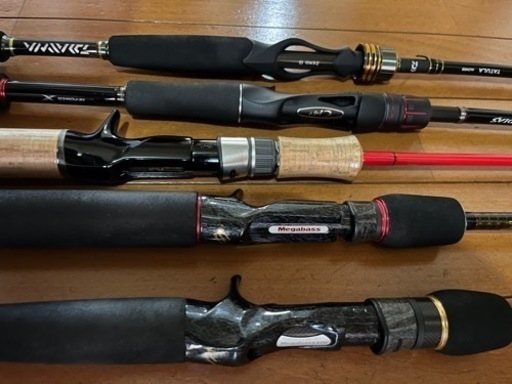 ブラックバス用ベイトロッド5本セット