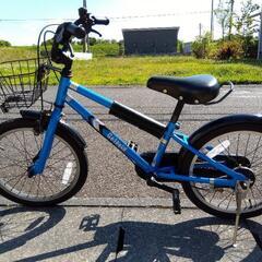 【中古】ビバホーム製18インチ幼児用自転車 セレスト