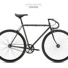 カスタムピストバイクFUJI FEATHERフラットバー仕様の画像