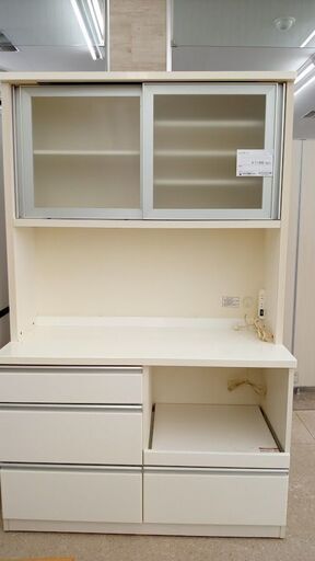 店長値引き★ジモティ割あり★ ニトリ レンジボード 白 H190.5×D50.5×W119.5 クリーニング済み TJ6497