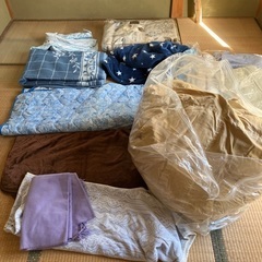 毛布、シーツカバー、掛け布団その他