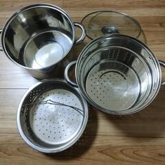 生活雑貨 調理器具 寸胴鍋 フタ 4点セットの画像