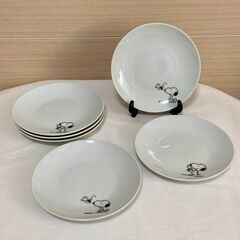 【新品未使用】スヌーピー　皿　6枚　ローソン