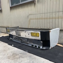 希少 デコトラ レトロ ザグレート サイド付 バンパー メッキフロントバンパー 2トンワイド 加工 90年 アートトラック キャンター エルフ の画像
