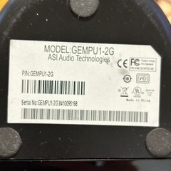 GEMPU1-2G ASI オーディオテクノロジー　USB接続　ステレオブラック　2ピーススピーカーセット　外部PCスピーカーの画像