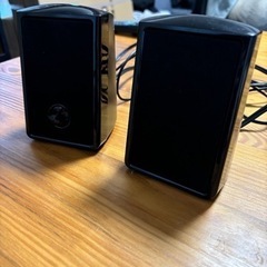 GEMPU1-2G ASI オーディオテクノロジー　USB接続　ステレオブラック　2ピーススピーカーセット　外部PCスピーカーの画像