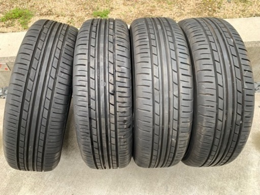 最終値下　ヨコハマタイヤECOS 155/65R13 社外アルミAbatis13インチ4.5J 4本中古タイヤアルミセット 軽自動車全