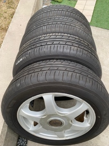 最終値下　ヨコハマタイヤECOS 155/65R13 社外アルミAbatis13インチ4.5J 4本中古タイヤアルミセット 軽自動車全