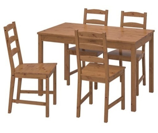 【値下げしました！】IKEAのダイニングセット　テーブル＋椅子4脚 【美品】