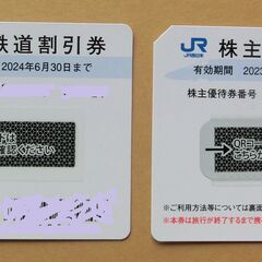 JR西日本　株主優待鉄道割引券　