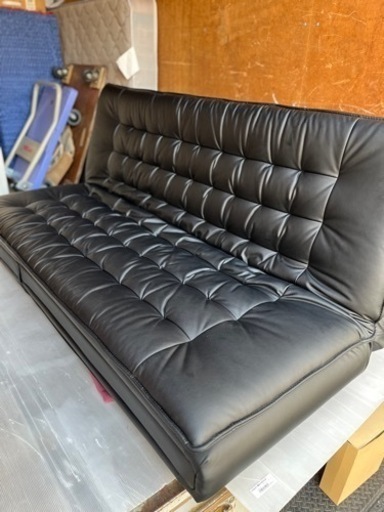 早い者勝ち！1年使用　中古　ニトリ　ソファーベッド　黒