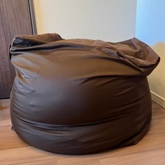 ビーズクッション　無印良品　体にフィットするソファー　ブラウン　...