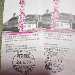 値下げ！京都伏見　力の湯　お子様ご入浴券　2枚