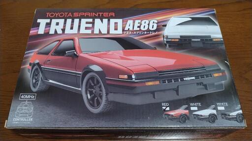 トヨタ　スプリンタートレノ　AE86　ラジコン　色赤黒ツートン　人気車種　新品未開封品