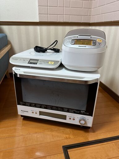 近々締切 パナソニック調理家電3点セット！オーブンレンジ、炊飯器、IH調理器