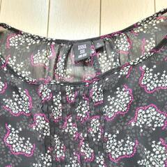 【中古品】UNIQLO×ANNA SUI　コラボ　シフォンブラウス（7分袖）XLの画像