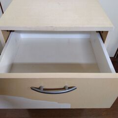 イケア●キャスター付3段収納ボックス 幅41、奥行40、高さ58cm●難あり説明文必読●IKEA 引き出しユニットの画像