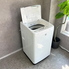 ☑︎ご成約済み🤝 Hisense 一人暮らし洗濯機 4.5kg✨ 上品なホワイトガラス🪞の画像