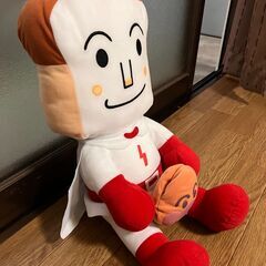 しょくぱんまんのぬいぐるみ　小物入れぬいぐるみ　良品　クリーニング済の画像