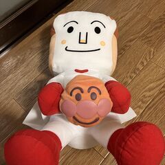 しょくぱんまんのぬいぐるみ　小物入れぬいぐるみ　良品　クリーニング済の画像