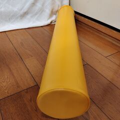 美品　GronG(グロング) ストレッチ用ポール ヨガポール 直径15㎝×98cm イエローオレンジの画像