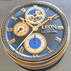 【中古品】おしゃれ空き缶　Morozoff　LEON　小物入れに
