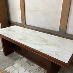 応接 テーブル  大理石調 昭和の画像