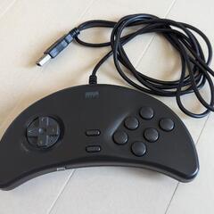 【ゲームコントローラ】有線6ボタン+LR USBゲームパッド「達...