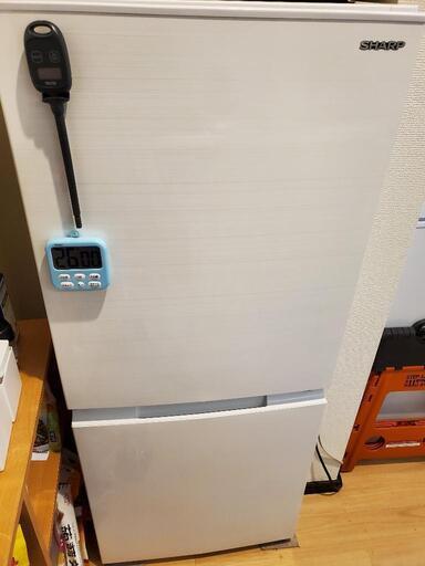 シャープ SHARP 冷蔵庫(幅49.5cm) 152L つけかえどっちもドア 2ドア ホワイト SJ-D15G-W　2020年製