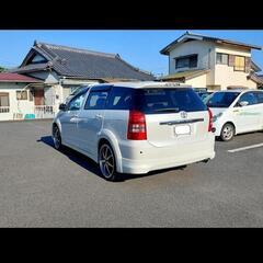 【現金可】車検1年半付き☆諸費用なし☆ウィッシュ Z☆9万km☆6人乗り☆バックカメラ、ETC、19インチアルミ☆3列シート☆本革ハンドル、HIDライトの画像