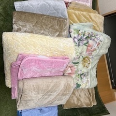 【無料】冬用：西川の毛布・トップバリュの敷パッド等数枚