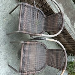 ガーデンテーブル、ガーデンイスのセット[6/24まで］の画像