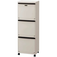 ☆取引中☆家具 収納家具  3段　ダストボックス　ゴミ箱　キャス...