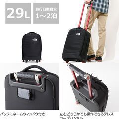 THE NORTH FACE ノースフェイス スーツケース キャリーバッグ キャリーケース 29L Overhead NM81657 オーバーヘッド トローリーの画像