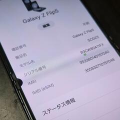 Samsung Galaxy Z Flip5 5G 256GB ジャンク扱い シムフリー