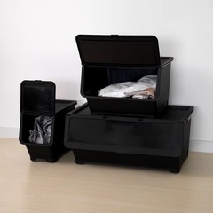 IKEA 収納ボックス フィッラ黒 4個