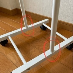 鏡　ミラー　キャスター付きの画像