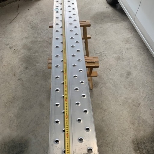中古アルミ足場板 2M 2枚 AK–32 長谷川工業