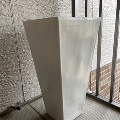 大型観葉植物用陶器鉢 鉢カバー ホワイト