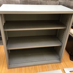 【オフィス収納家具】ロッカー 引き戸 ガラス窓 キャビネット スチール 鍵無 書庫 店舗の画像