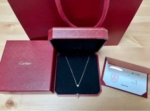 カルティエ ダムール ネックレス　スモールモデル　ホワイトゴールド