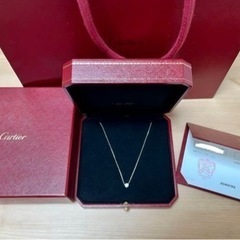 カルティエ ダムール ネックレス　スモールモデル　ホワイトゴールド