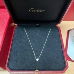 カルティエ ダムール ネックレス　スモールモデル　ホワイトゴールドの画像