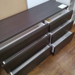 ★ジモティ割あり★  チェスト ブラック H74×D42×W138 クリーニング済み MT1479の画像