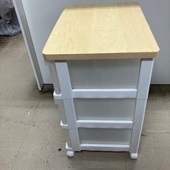 A2406-555 ウッドトップチェスト 3段 キャスター付き キズ汚れ有りの画像
