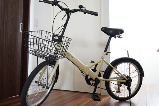 6段変速機付き折りたたみ自転車　室内保管