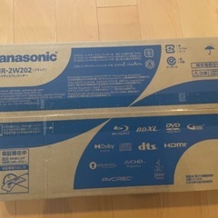 新品 ★ Panasonic ブルーレイディスクレコーダー DIGA DMR-2W202 DIGA 未開封 テレビ BR ブラック 映像の画像