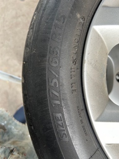 　アルミホイール4本セット キューブ175/65/R15エコピア　ブリヂストンキューブで使用　車のパーツ タイヤ、ホイール
