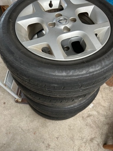 　アルミホイール4本セット キューブ175/65/R15エコピア　ブリヂストンキューブで使用　車のパーツ タイヤ、ホイール