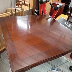 ★値下げしました⤵️アンティーク　座卓　家具 テーブル　昭和初期　90×90cm?自社配送時?代引き可?※現金、クレジット、スマホ決済対応※   
